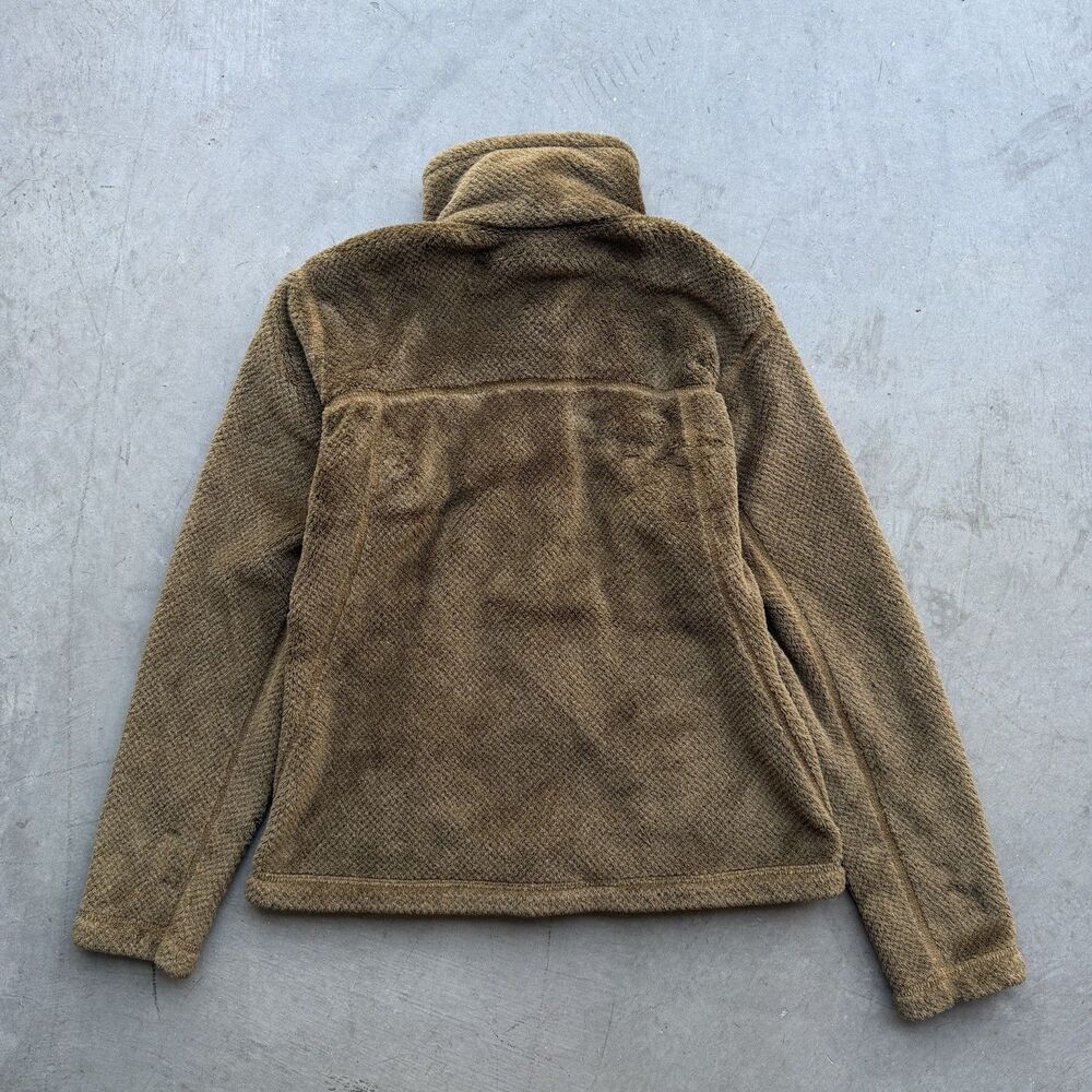Patagonia Womens S Brown Full Zip Re-Tool Fuzzy Fleece Jacket Casual Outdoor - Picture 3 of 8